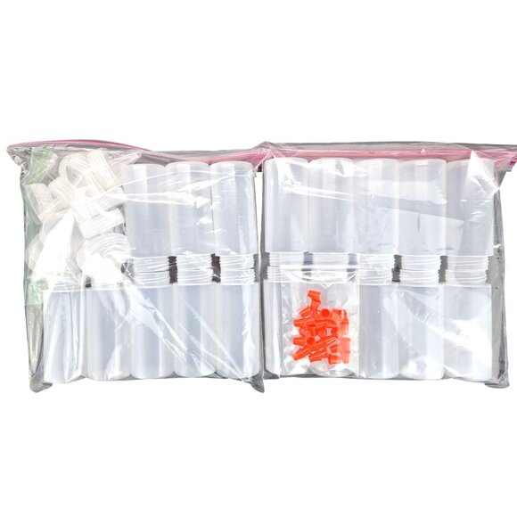 Plastic Squeeze Bottles With Caps New 4 Ounce Food Grade Lot 18 Paint Icing Soap - Picture 3 of 4